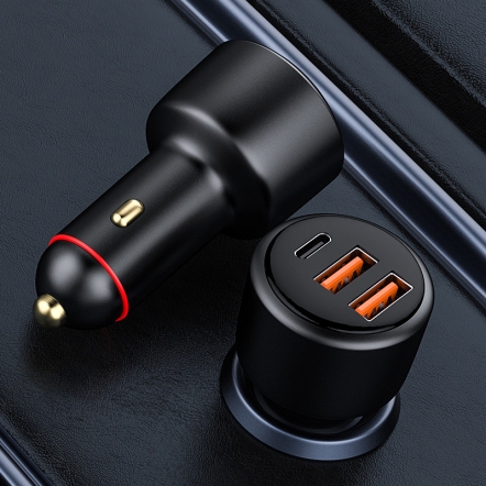 Autolader - 2x USB en 1x USB-C